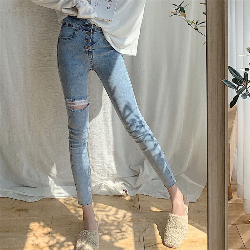 ボトムス パンツ デニムパンツ スキニーパンツ ロング ロング丈 スリム タイト 細身 ハイウエスト ウエストゴム デニム ブルーデニム かわいい 大人可愛い カジュアル おしゃれ お洒落 かっこいい 5,151円