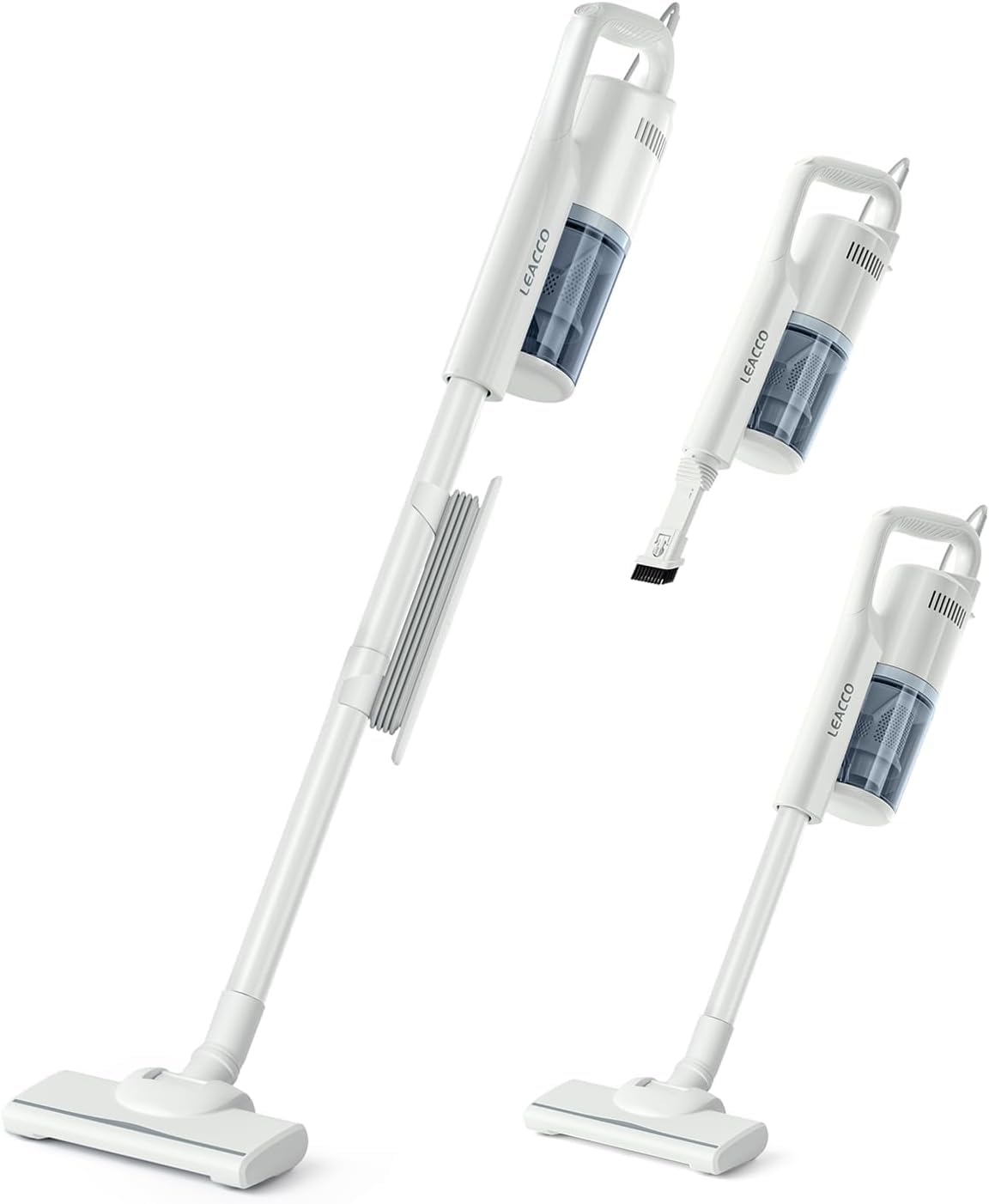 掃除機 コード式 30000Pa Leacco 掃除機 サイクロン 軽量 スティック掃除機 家庭用 遠心分離 5M電源コード HEPA多重濾過 コンパクト ハードフロア/カーペット/カーテンに適用 S