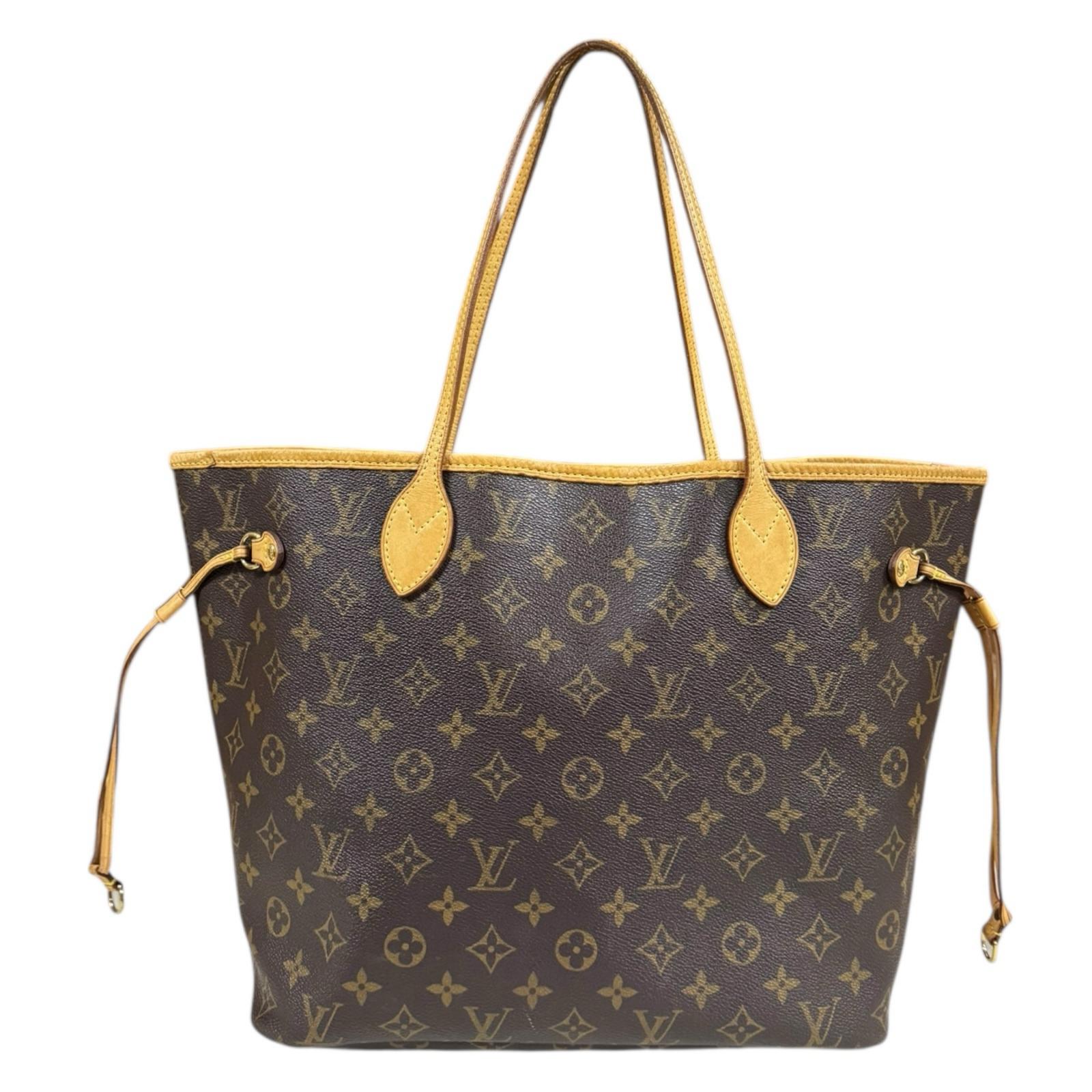 ルイヴィトン ネヴァーフルMM モノグラム トートバッグ モノグラムキャンバス M40156 ブラウン LOUIS VUITTON 中古