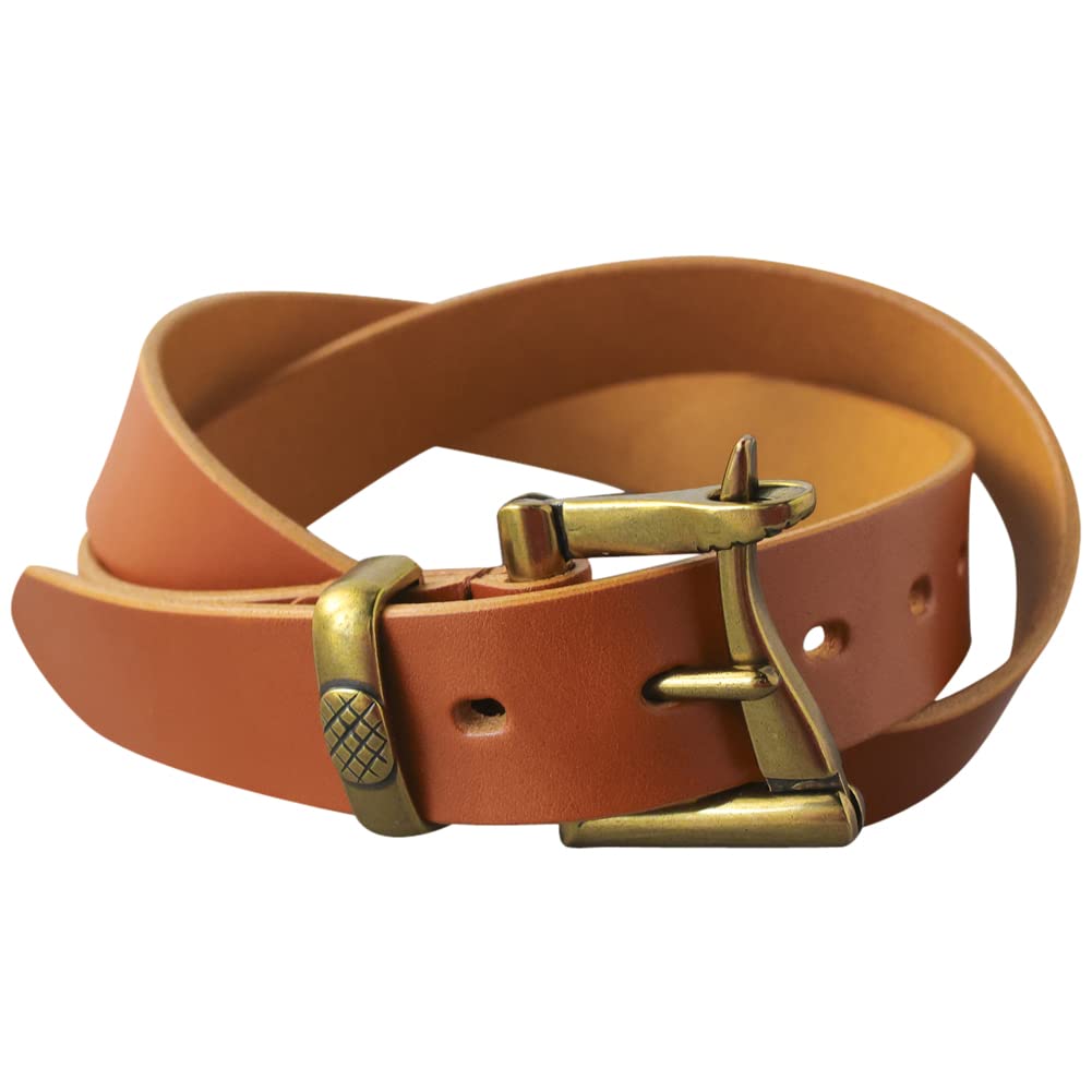 VINCENT CRAFTED 栃木レザー ファイヤーマンバックル レザー ベルト メンズ ALAN 30mm幅 日本製 本革 レザーベルト ビジネス カジュアル ヌメ革 紳士 牛革