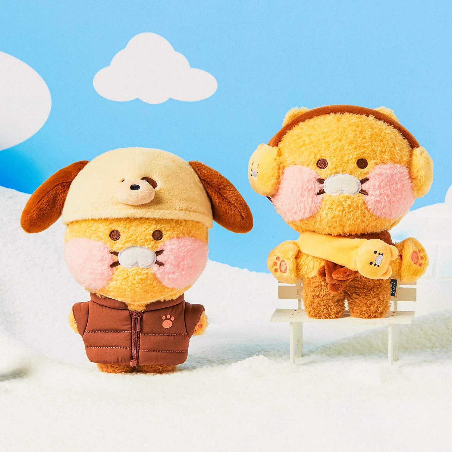 ベビーチュンシクぬいぐるみ+耳栓＆マフラー＆手袋セット/犬用パディングセッ