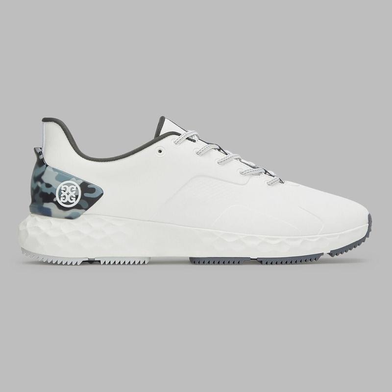 メンズゴルフシューズ スパイクレス ホワイトカモ スニーカー 練習靴