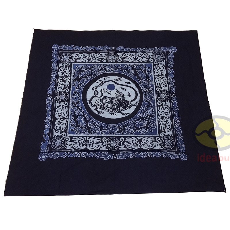 Folk Art Wall Decor Hanging Batik Tapestry Tablecloth Table Cover China Northern God: Black Tortoise