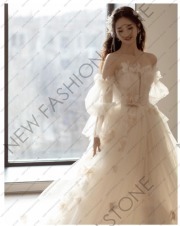 ウエディングドレス2024新作フレンチ高級質感ドレス-62