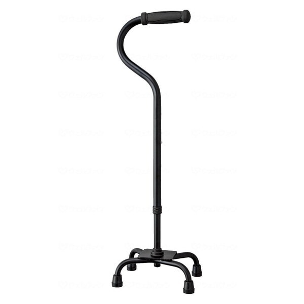 幸和製作所 テイコブ アルミ製4点杖 ブラック EA4-102-BK 非課税 メーカー直送