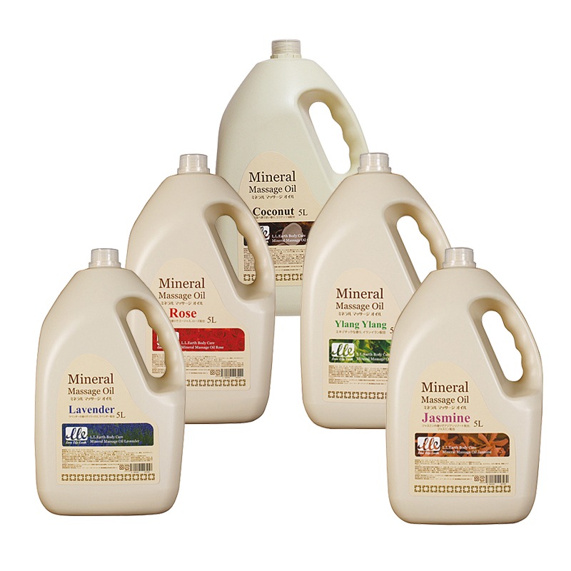 大容量 5000ml ミネラルマッサージオイル 選べるフレグランス 業務用 / Mineral Massage Oil / 全身用 ボディ オイル / エステ サロン / 即日発送 / T001