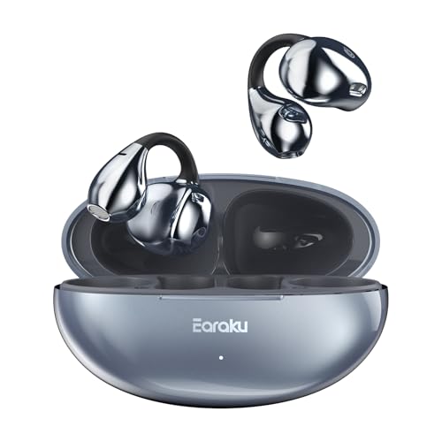 【音質至上主義・アクセ感覚のイヤーカフ型】 Earaku (イアラク) SoundClip ワイヤレスイヤホン オープンイヤー イヤホン イヤーカフ型 超軽量 耳を塞がない 耳挟み式イヤホン 音漏れ無