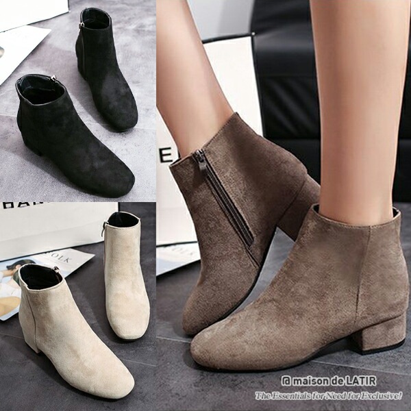 レディースショートブーツ ショートブーツ ローヒール ショートブーツ ヒール ショートブーツ