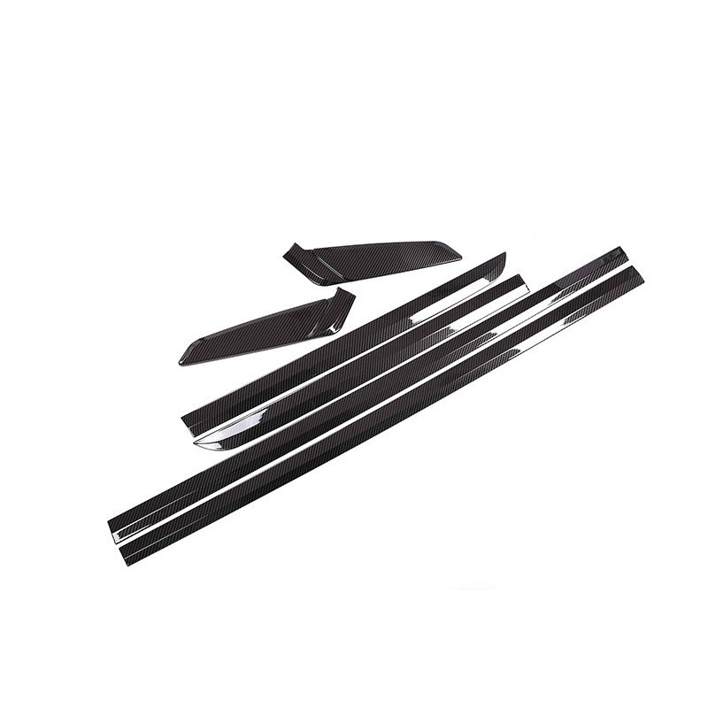 BMW　5シリーズG30　　 サイド ドア　ボディ　モール　フロント リア ガーニッシュ パネル　黒カーボン6P