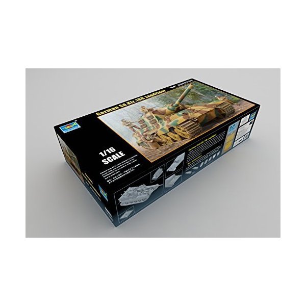 Trumpeter 1/16000923 special purpose vehicle, model German 186Jagdtiger tank 並行輸入品
