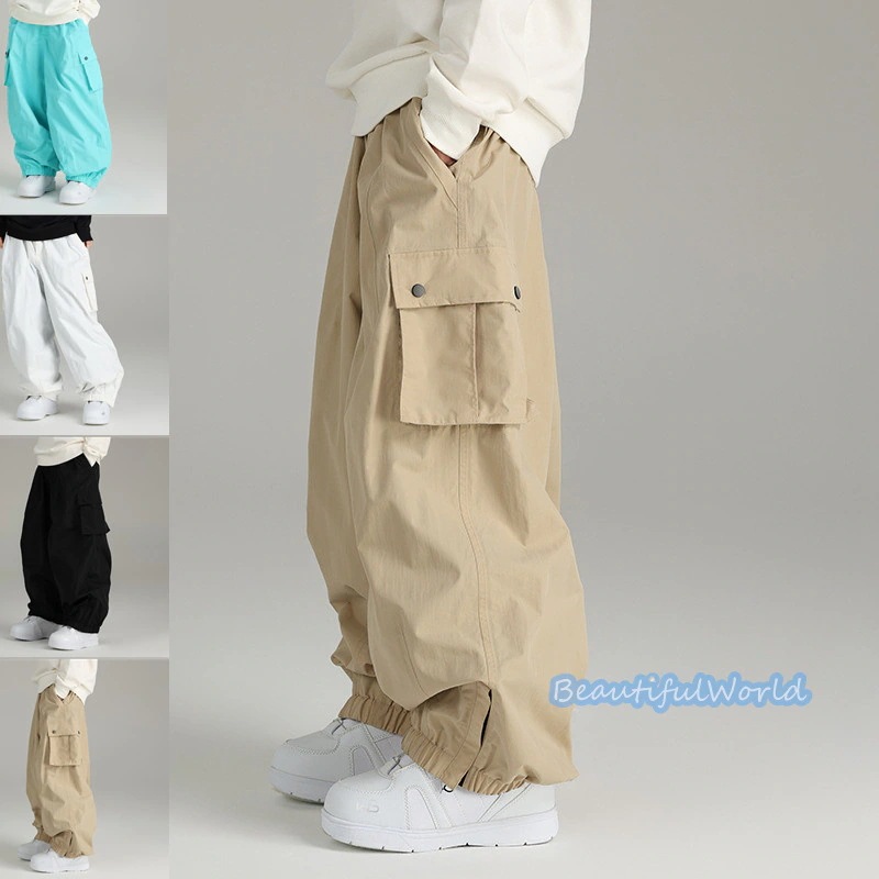 スノーボードウェアスキーパンツスノーパンツメンズレディース男女兼用スキーウェアスノボウェア撥水防風防寒保温雪遊びH52