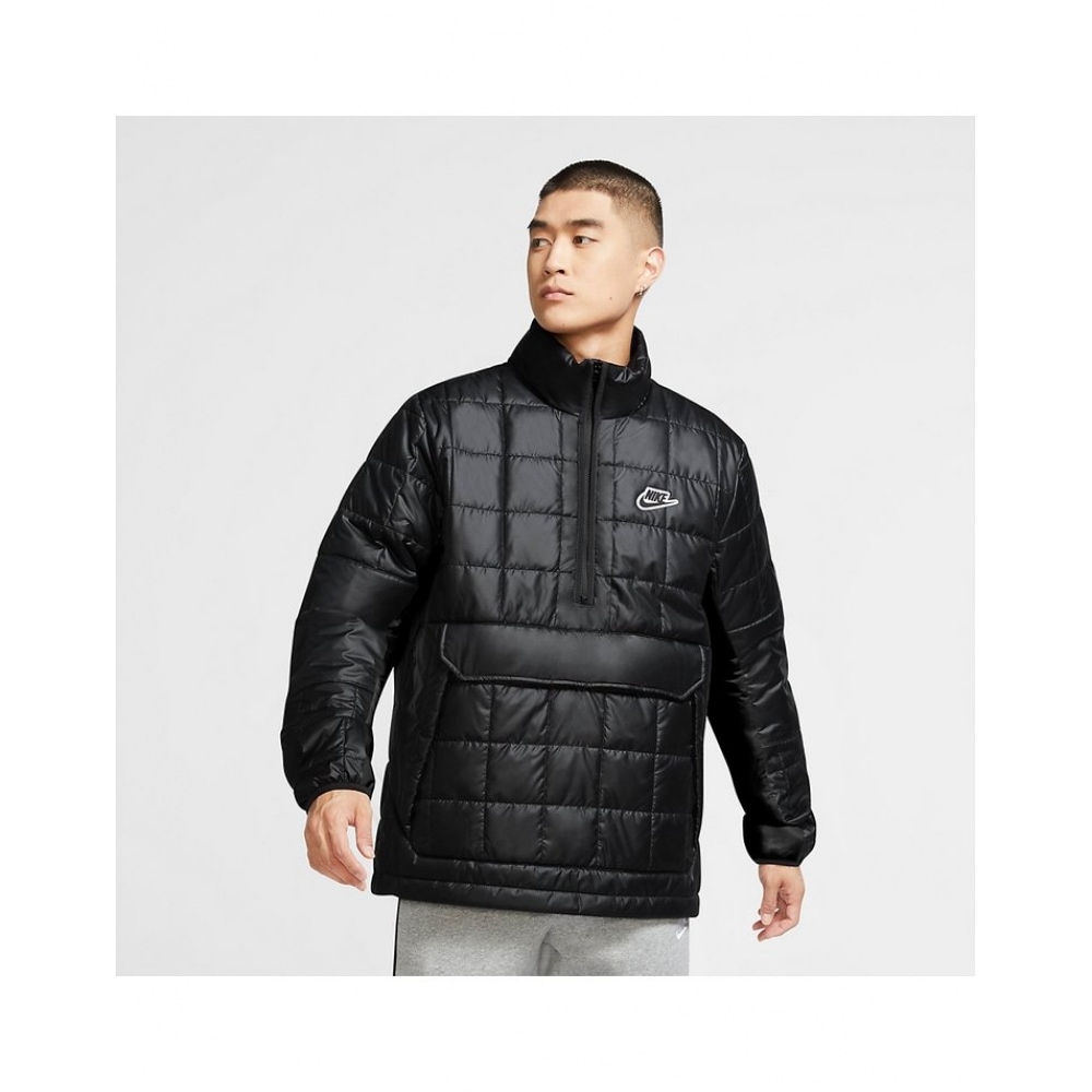 Nike シンセティックピールアノラックハーフジップアップブラック