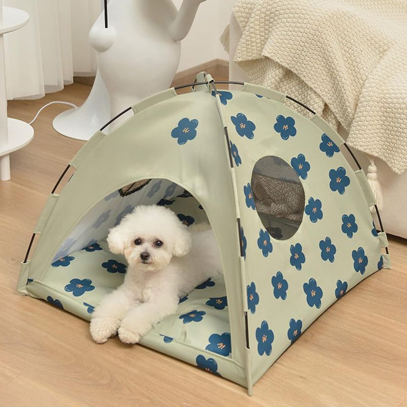ペットテント 犬小屋 猫小屋 インテリア ペットベッド ペットハウス 夏用 屋根付き 折りたたみ 柔らか 通気性いい 取り外し可能 洗える 中型犬 大型犬 洗濯可能 設計 滑り止め かわいい ペット用 6,478円