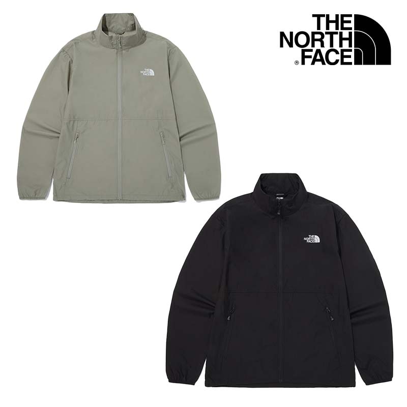 NJ3LQ00 M’S FLYHIGH STAND NECK JKT 韓国 24SS ジャケット 登山用 アウトドア ウインドブレーカー ルーズフィット 長袖 ファッション コーディ