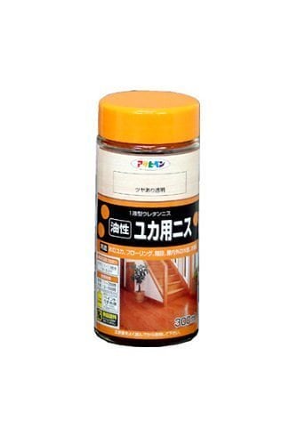 （まとめ買い）油性ユカ用ニス 300ML ツヤあり透明 [x3]