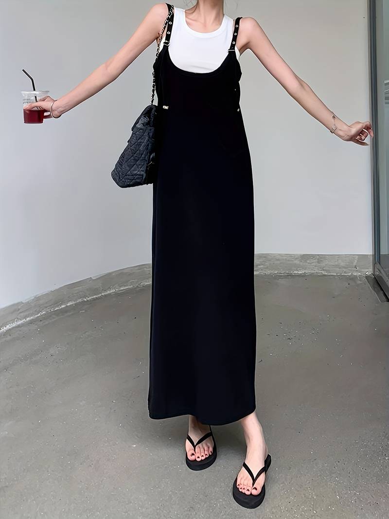 大きいサイズレディース チュニック ニット タートルチュニック タートル ゆったり ゆるニット 春夏用ノースリーブドレスロング丈 着痩せ効果 清楚系 きれいめ ナチュラル 体型カバー