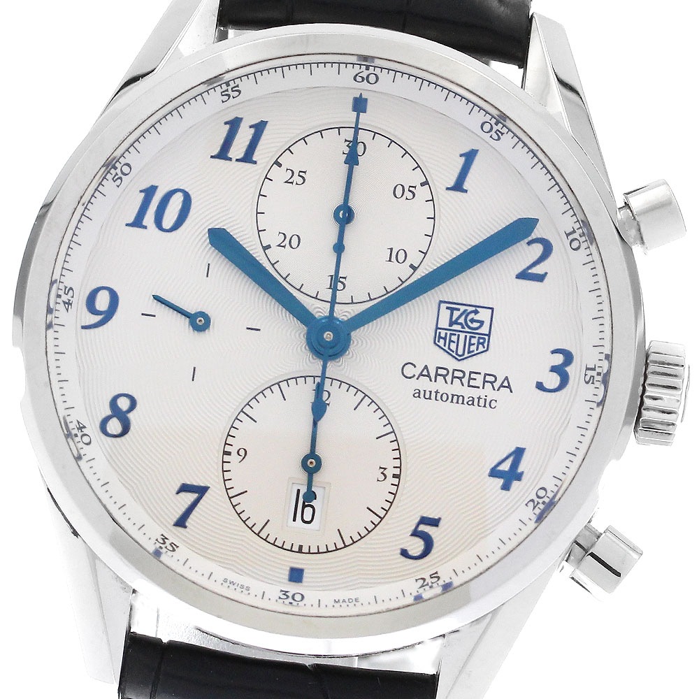 タグホイヤー TAG HEUER CAS2111 カレラ ヘリデージ キャリバー16 クロノグラフ 自動巻き メンズ 保証書付き_890290【中古】