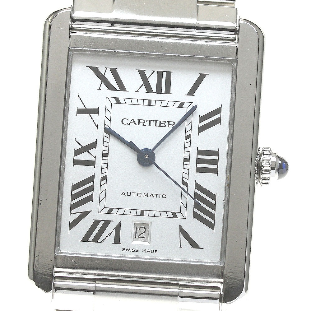 カルティエ CARTIER W5200028 タンクソロ XL デイト 自動巻き メンズ 良品 _816656【中古】