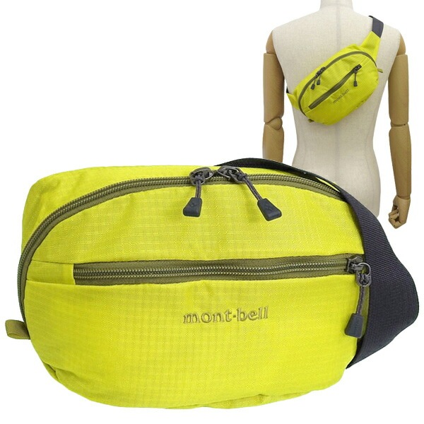 モンベル バッグ メンズ レディース ボディバッグ Lサイズ イエロー デルタガセットポーチ DELTA GUSSET POUCH L 1123765 DGP-RLCYL mont-bell