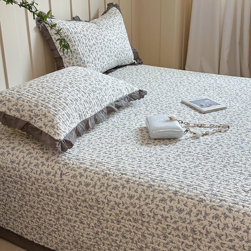 60綿二重層糸ベッドカバーシングルピース夏のピュアピュアコットンキルティングコットンタタミはすべての季節に普遍的である 14,740円