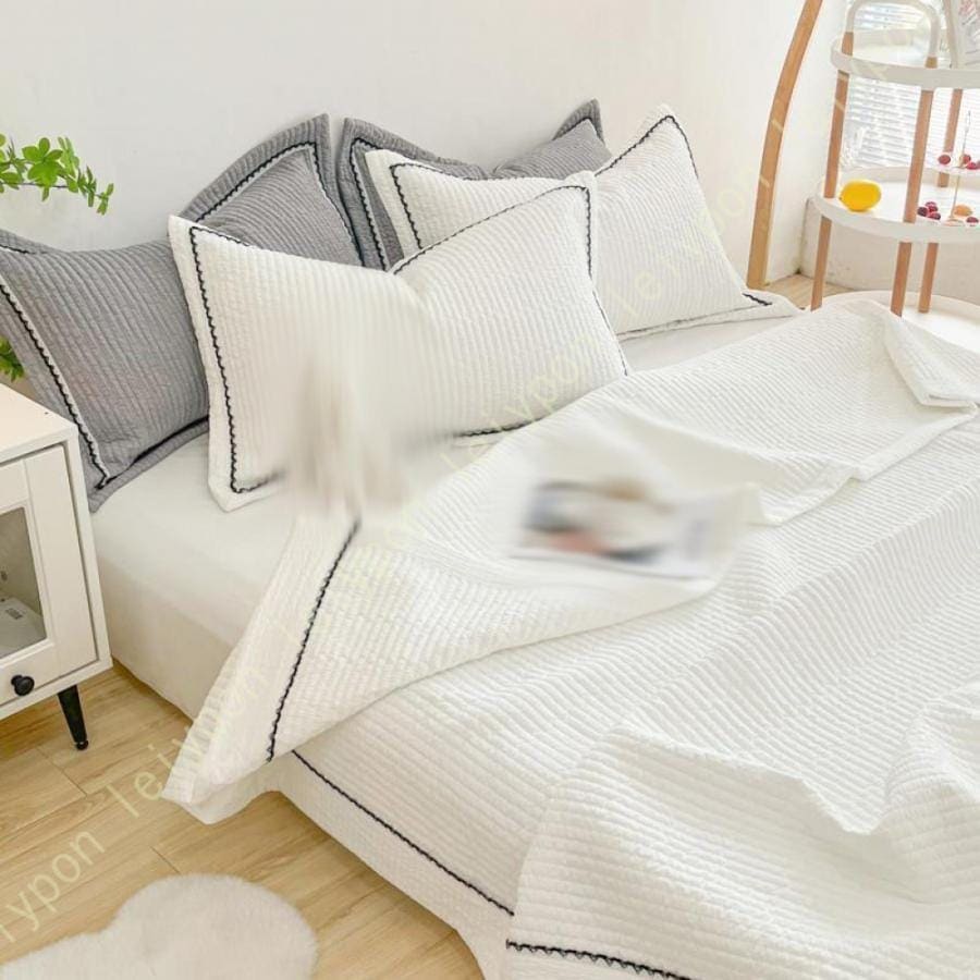 夏布団 洗える 肌掛け布団 シングル 3点セット 枕カバー 掛け布団 夏 涼しい 掛布団 キルトケット ダブル 4点セット 韓国風 姫系 可愛い かけふとん 4,834円