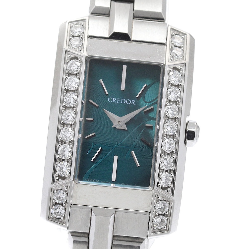 セイコー SEIKO GSWE935/5A70-0AY0 クレドール ノード サイドダイヤ クォーツ レディース _942818【中古】