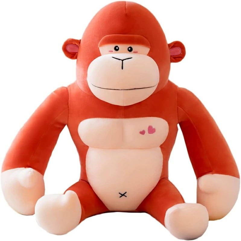 ぬいぐるみ 特大 ゴリラ 筋肉 27cm かわいい 縫い包み 抱き枕 お祝い 子供 おもちゃ ソフト 萌え萌え 女の子 男の子 お誕生日 プレゼント こどもの日 人気 添い寝 癒し 飾り 彼