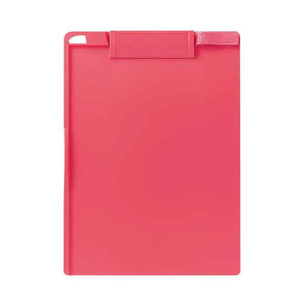 （まとめ）TANOSEE クリップボード A4タテ ピンク 1枚[x30セット]