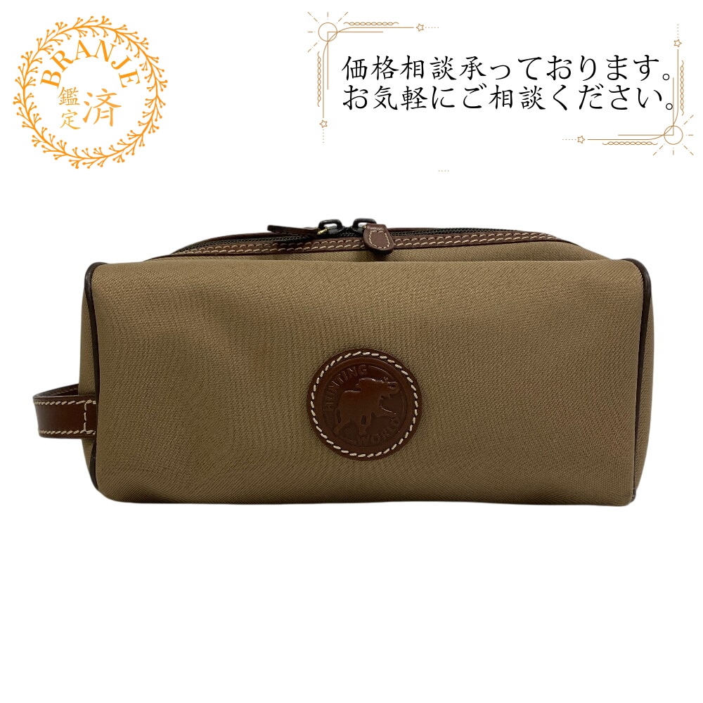 キャンバス セカンドバッグ カーキ ブランド