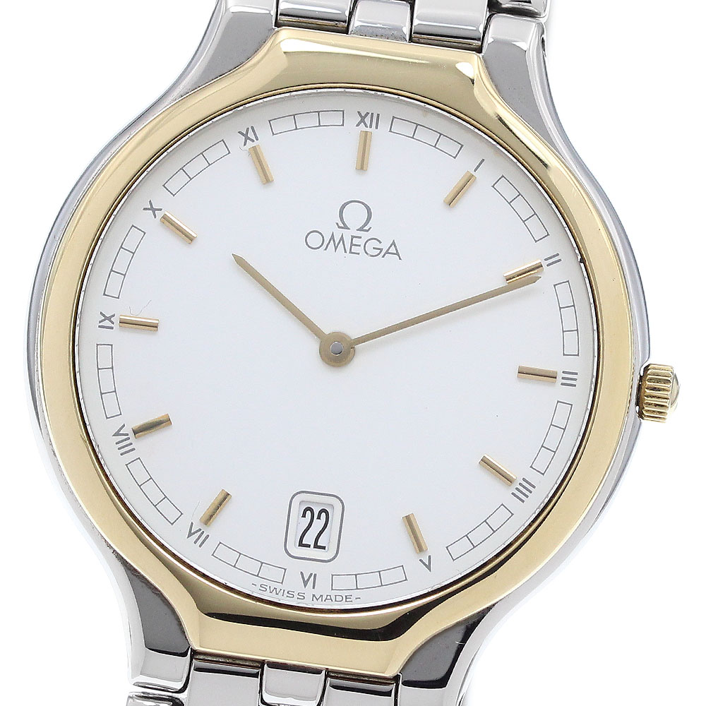 オメガ OMEGA デビル デイト YGベゼル クォーツ メンズ 良品 _916919【中古】