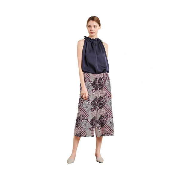 ラフェア クラッシュ オブリーク ワイン パンツ LWPFD148