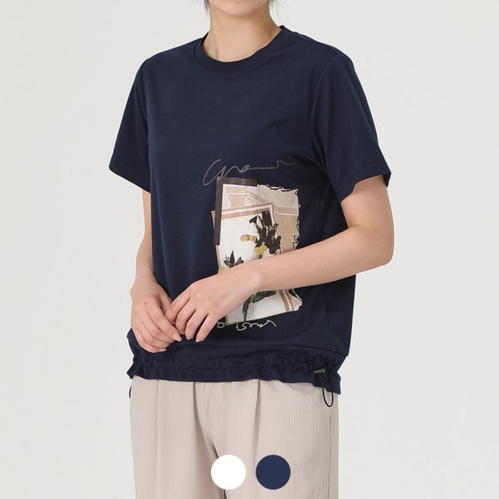 (アナルドバシーニ) (アナルドバシーニ) 裾シャーリングTシャツブラウス (AV07TS03M) 4,981円