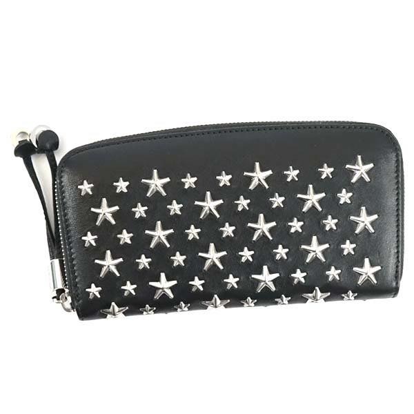 ジミー チュウ Jimmy Choo / LEATHER WITH STARS 長札入財布 #FILIPA CST BLACK新春初売り大特価中!