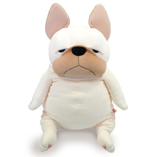 シナダグローバル(SHINADA GLOBAL) もちシリーズ もちぶる クリーム (XL) 35×35×50CM ぬいぐるみ ブルドッグ アニマル MOBU-0880CR