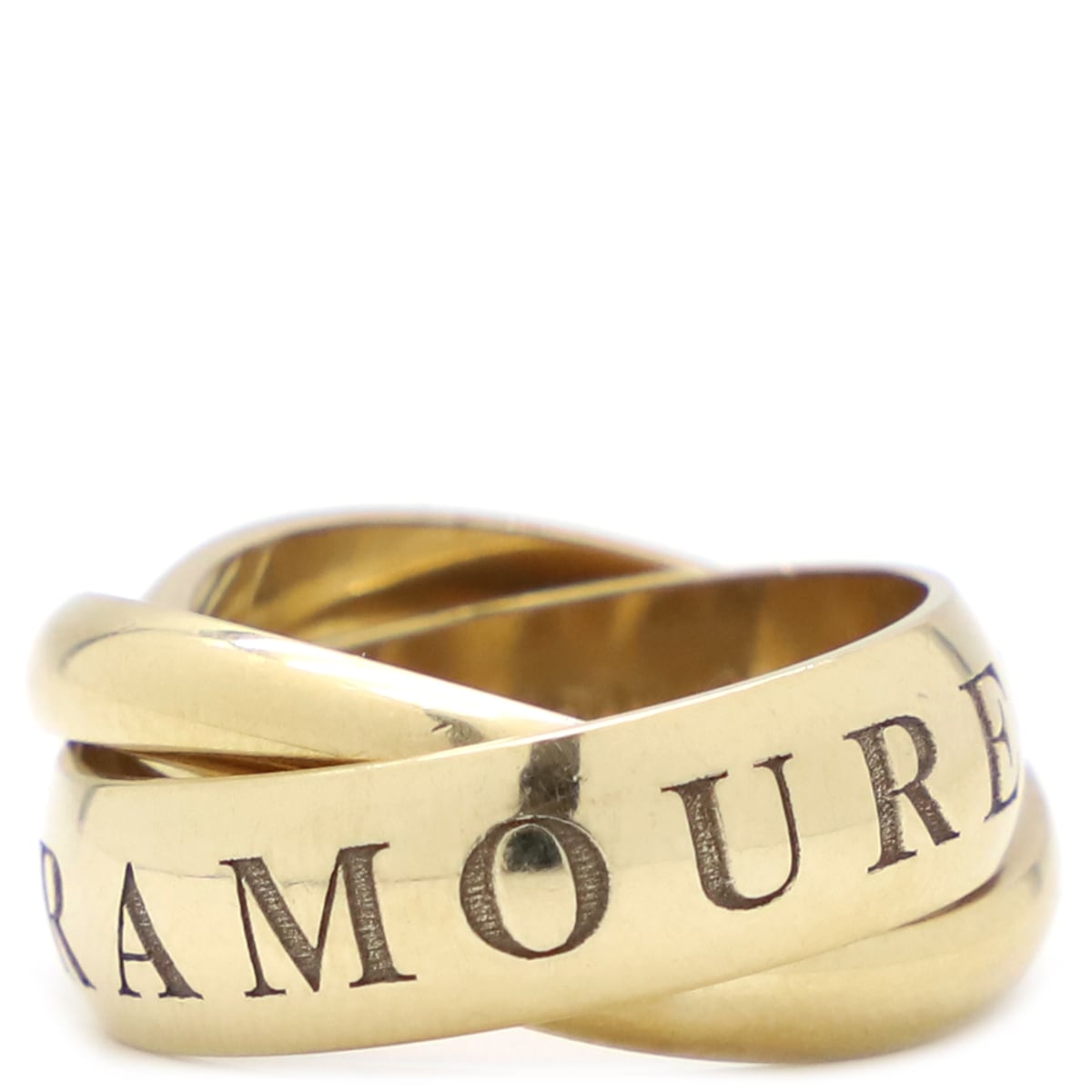 カルティエ Cartier リング 指輪 トリニティ 1998年クリスマス限定 K18WG ホワイトゴールド #46(JP6) 3連 5.5号【中古】