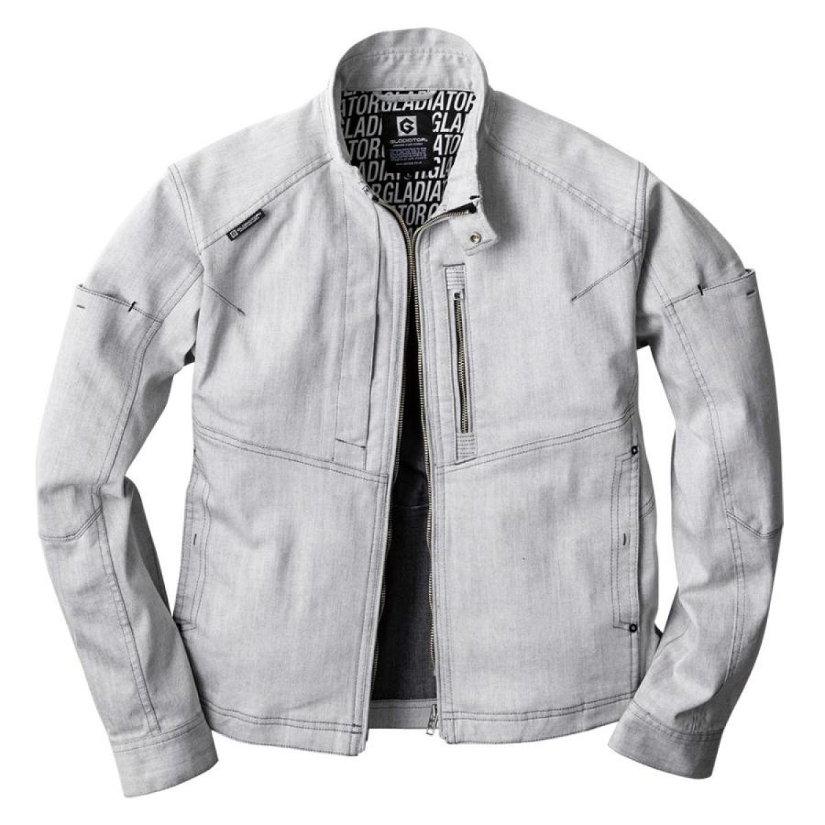 コーコス信岡 GLADIATOR ストレッチ ジャケット アッシュ M GA-3920 ワークウェア 作業着 秋冬用 アジャスター 野帳ポケット 衿スロートタブ 袖マルチ