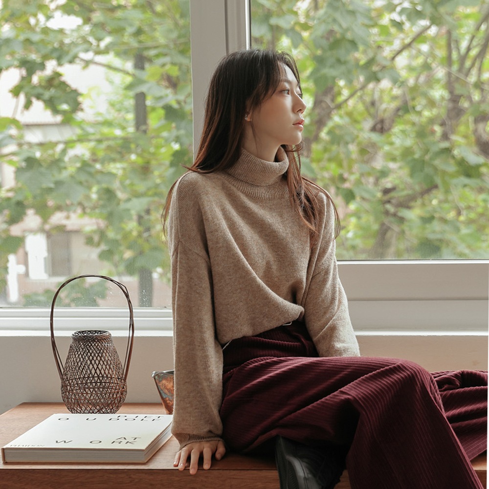 ルボンズバクシーウールタートルネックニット