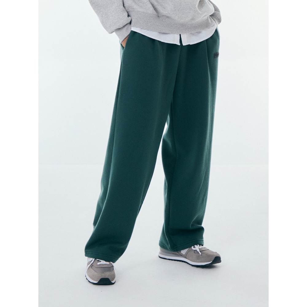 URBANAGEデイリースタンダードワイドパンツグリーン