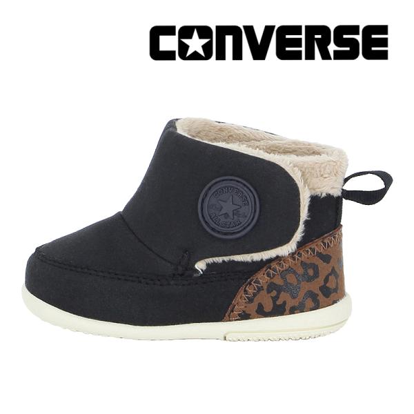 コンバース CONVERSE ベビー シューズ ウィンター ブーツ 軽い 子供靴 ミニ ブーツ LP ブラック 靴 黒 出産祝い プレゼント かわいい [2024年冬新作]9月25日発売