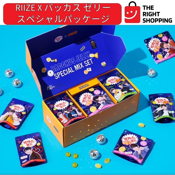 [RIIZE 限定版ゼリー][公式トレカ贈呈] バッカス ゼリー X RIIZE スペシャルパッケージ / ゼリー22種 + トレカ7種