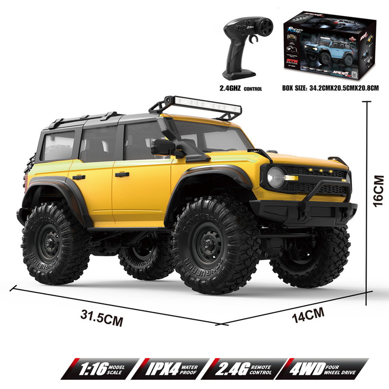 RCカー ラジコンカー ブロンコ クライミング オフロード車 1:16 プロ 子供 大人 RC 四輪駆動 リモートコントロール おもちゃ 車