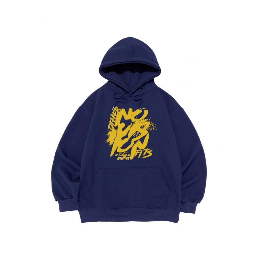 OTHERFITS アンレストブラシパーカー Tシャツ (ブルーイエロー)