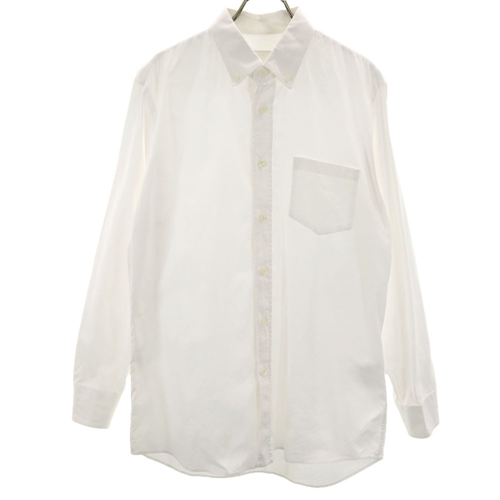 2017年モデル イタリア製 長袖 ボタンダウンシャツ 42 ホワイト メンズ 古着