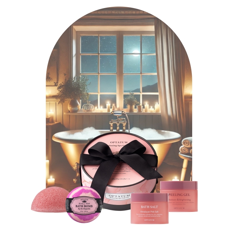 【ｷﾞﾌﾄ特典】入浴剤ギフトセット ピーリングジェル ＋ バスソルト ＋ 炭酸バスボム ＋ こんにゃくスポンジ スパ気分 ホカンス スパルーティン 疲労回復 冷え性 安眠サポート 誕生日 ギフト