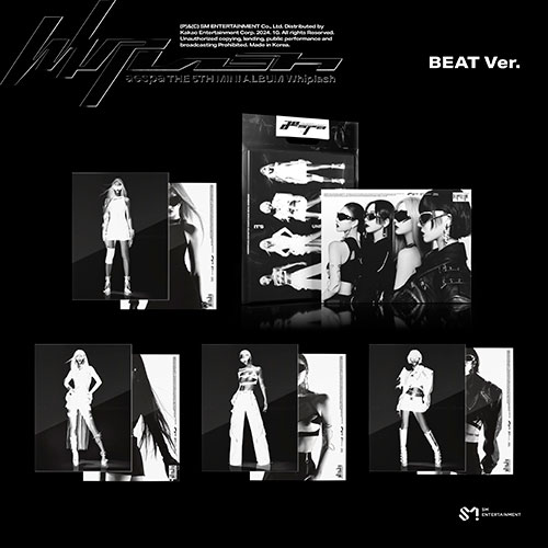 【セット/アルバム5種】 aespa - Whiplash (BEAT Ver.)