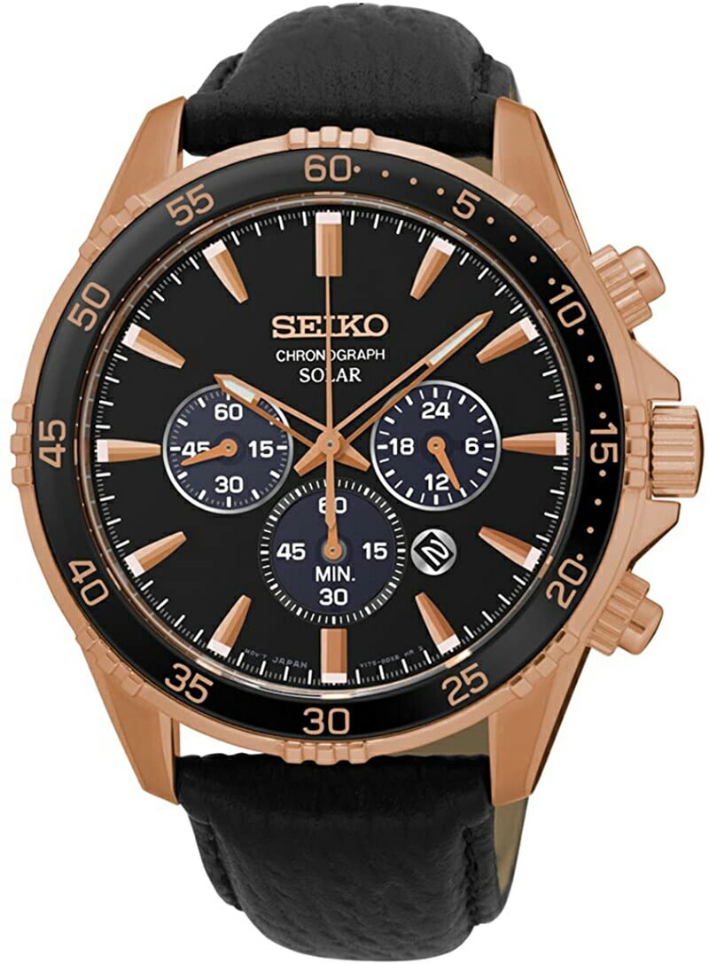 [10年保証] [製造終了 希少海外モデル] SEIKO SSC448P1 [セイコーインポート] セイコー ソーラー クオーツ クロノグラフ 100m防水 [逆輸入モデル]メンズ腕時計