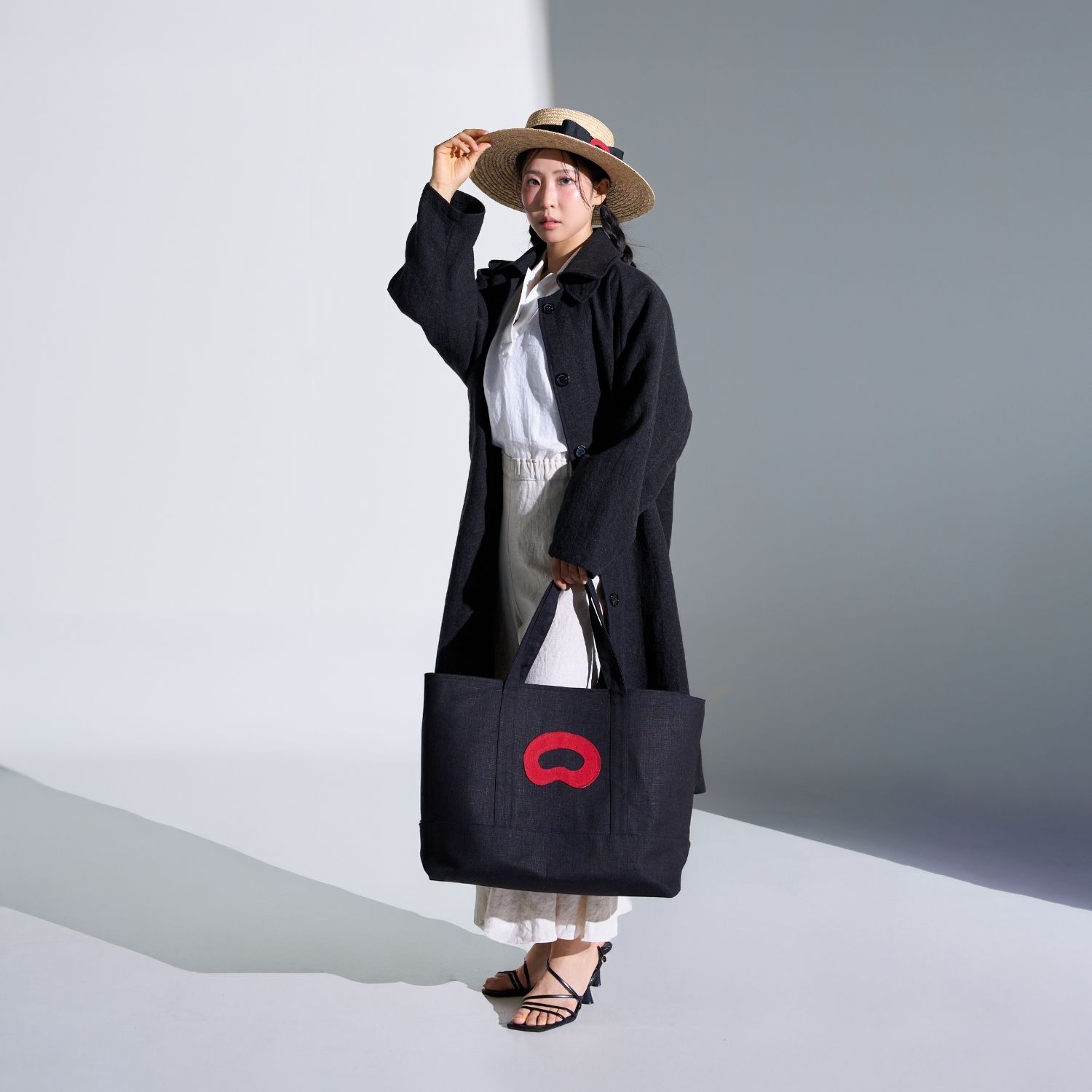 リネン トレンチ コート