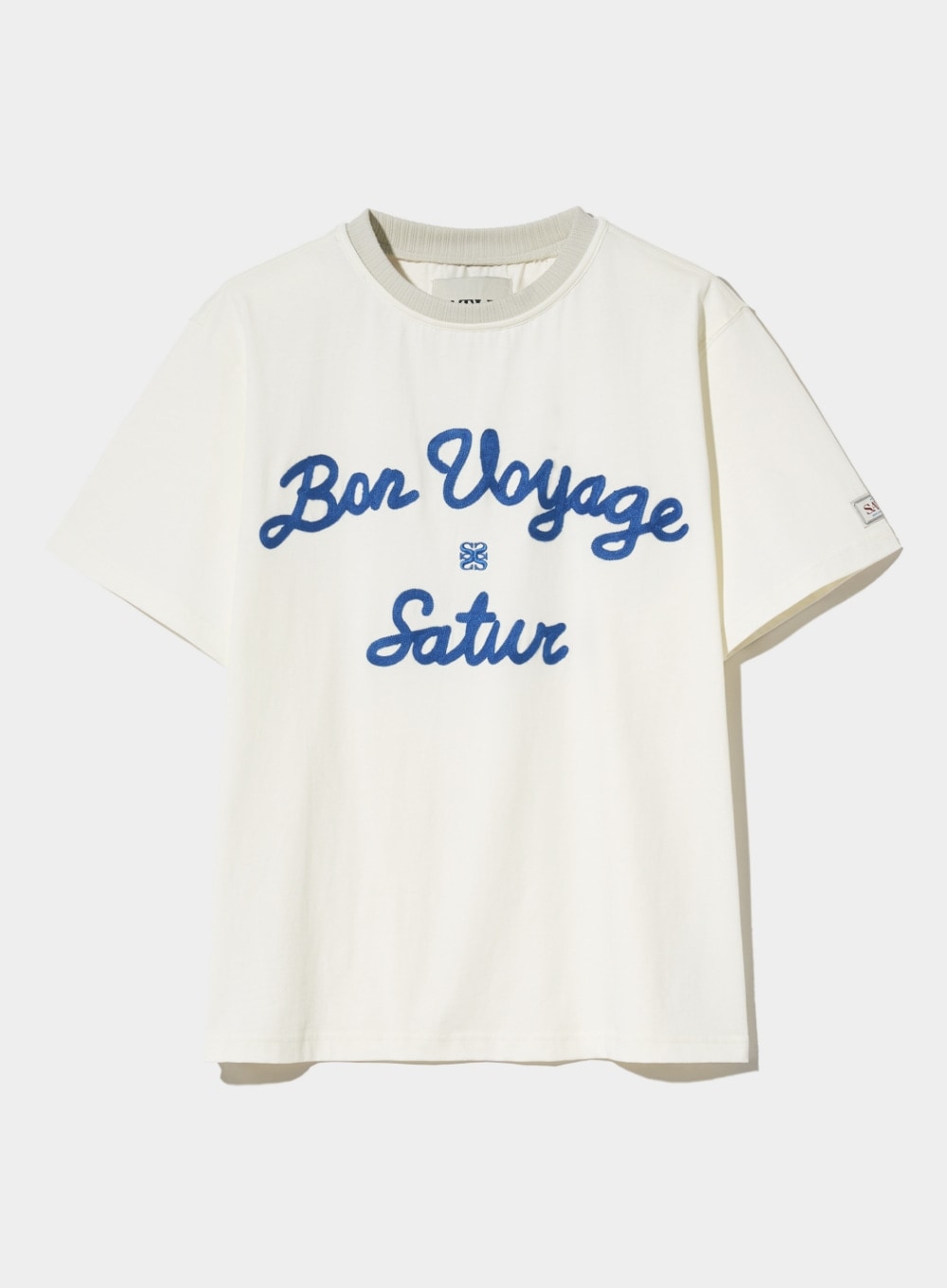 【SATUR】 SATUR LOGO VOYAGE T-SHIRTS : IVORY BLUE 8,705円