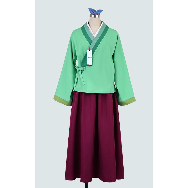 薬屋ひとりごと 猫猫マオマオ 髪飾り付き コスプレ衣装 5506