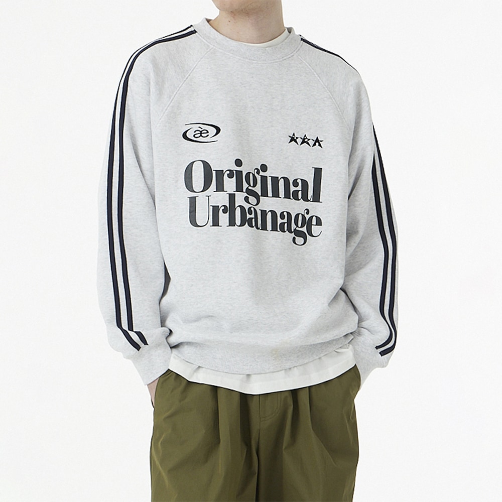 Original Urban Age raglan sweatshirt_white melange
